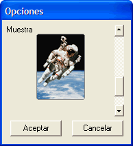 Diálogo de opciones