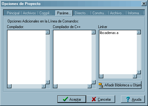Opciones